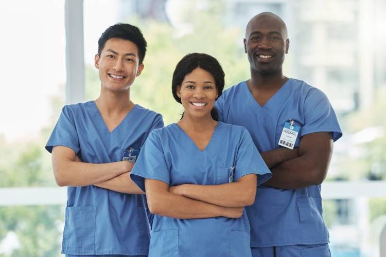 group of nurses standing together